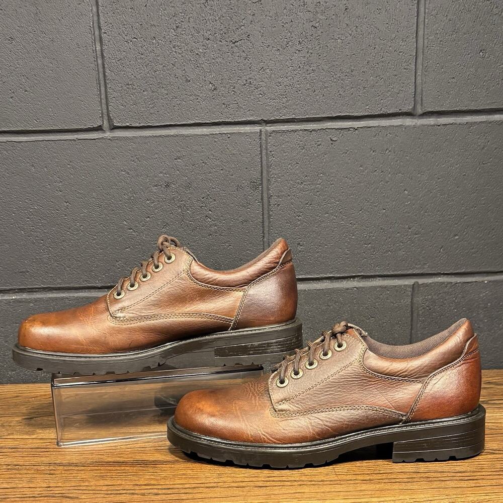 GBX Operator Chunky Brown Leather Oxford Shoes Men’s 12